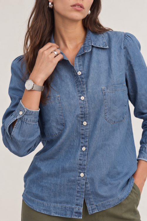 Denim Lookbook Portrait with Silver Jewellery
