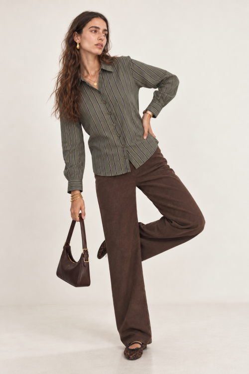 Earthy Stripes and Leopard Flats
