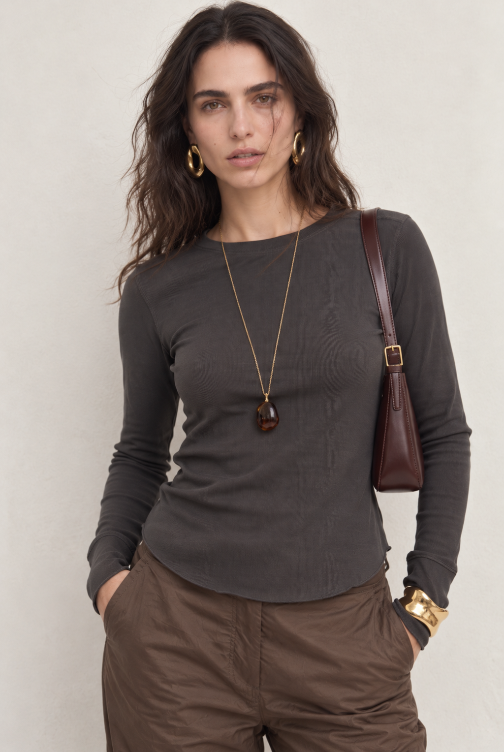 Effortless Editorial Portrait in Earthy Tones