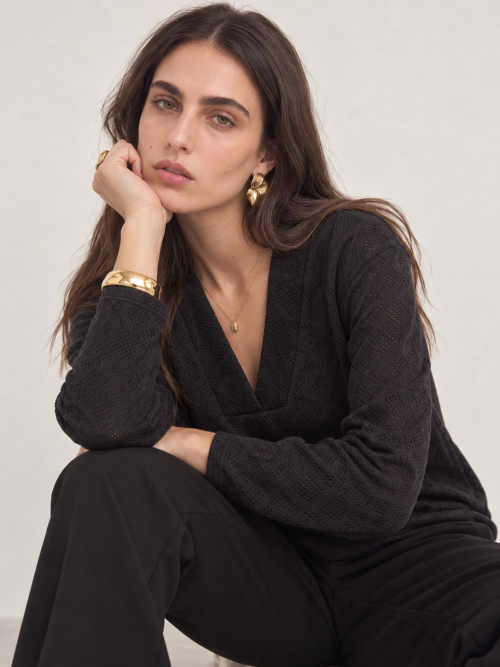 Introspective Monochrome Studio Portrait