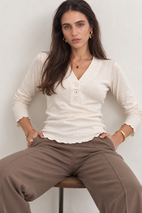 Minimal Editorial Portrait in Warm Neutrals