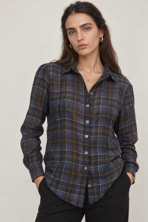 Minimalist Plaid Lookbook Portrait